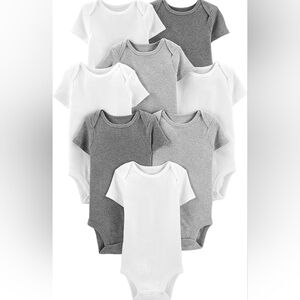 Carter's NWT 8-pack Short Sleeved Onesies Bodysuits 18m 18 Months 100% Cotton